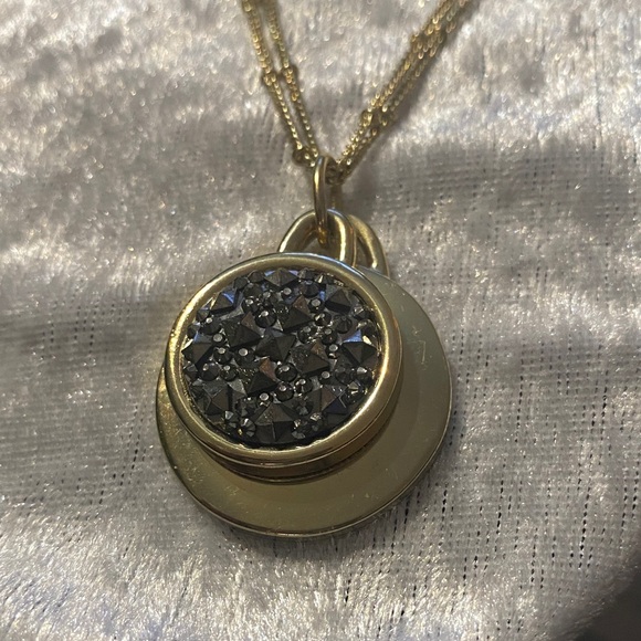 Lane Bryant Gold Necklace with Silver Pendant - Picture 7 of 8